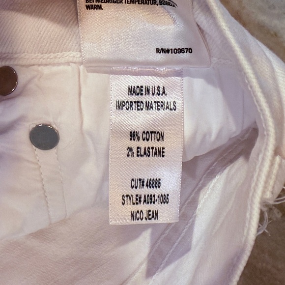 Women’s AGOLDE white Nico jeans- Size 28 - Picture 10 of 10
